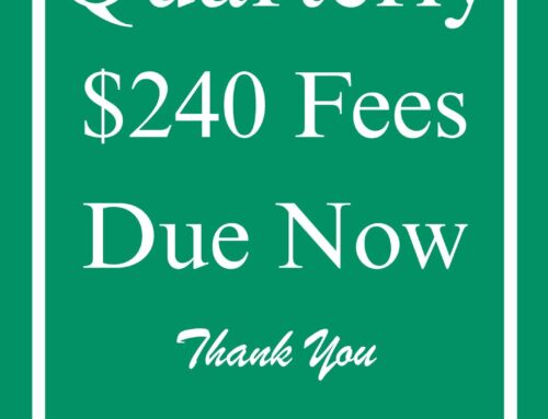 PHCA Dues -1st Quarter